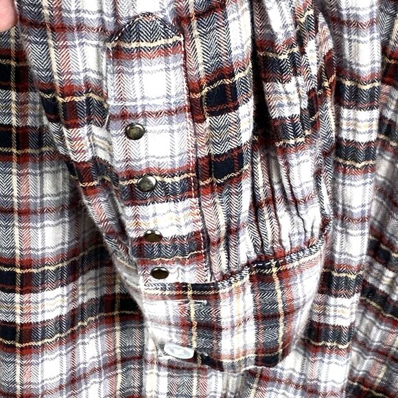 Twelve-O-Two Madison Women's Large Shirt Drop Shoulder Western Cowgirl Button-Up - Picture 4 of 11